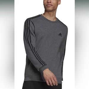 Adidas Men’s Essentials Fleece 3-Stripes Sweatshirt